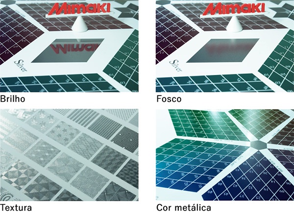 Brilho, Fosco, Textura, Cor metálica