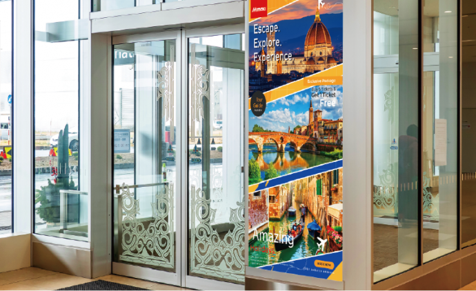 Painéis de display (placa de poliestireno)