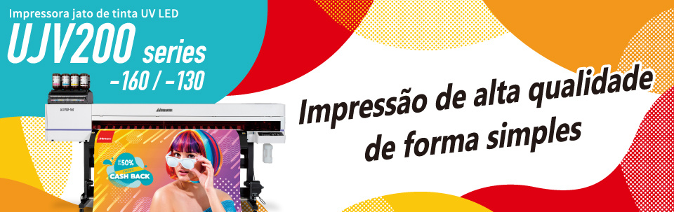 UJV200 Series | Impressora jato de tinta UV LED | Impressão de alta qualidade de forma simples